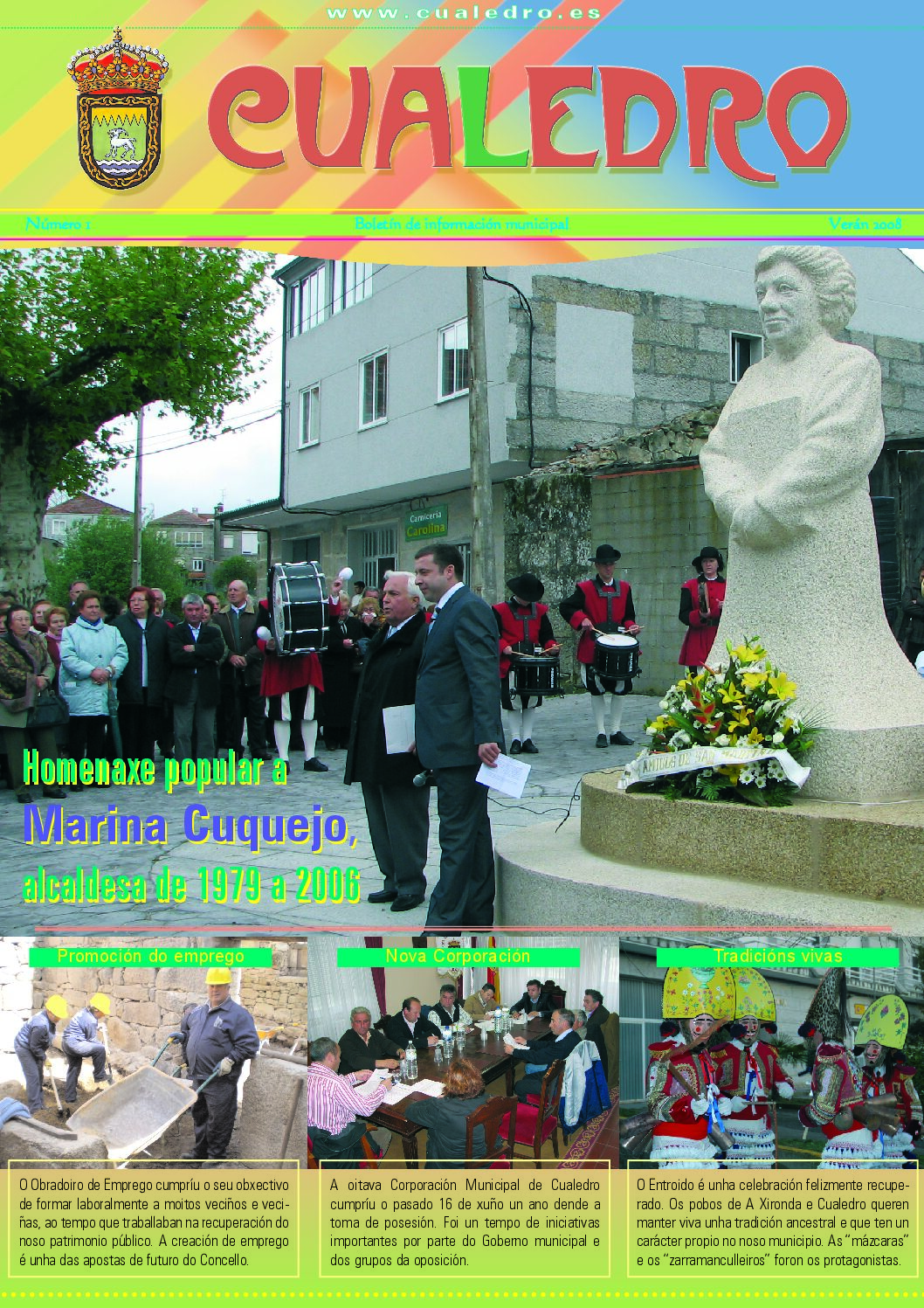 Portada do boletín, Verán 2008