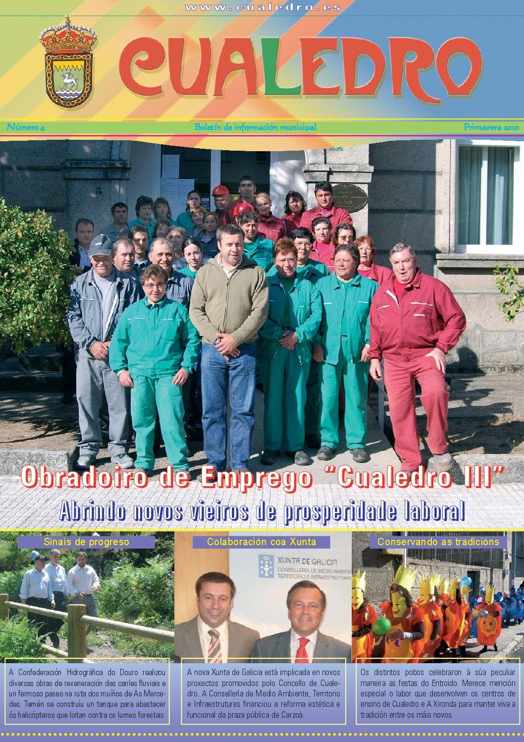Portada do boletín, Primavera 2010